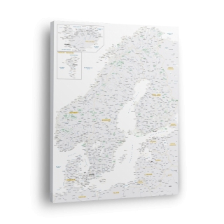 Skandinavijos žemėlapis Nr.2 Baltas perlas